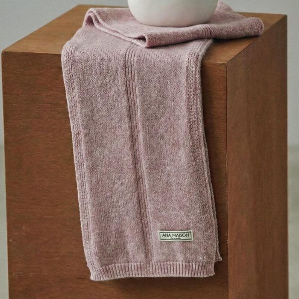 Ana Maison Cashmere Daily Muffler Pink Rose Kmm whitePink