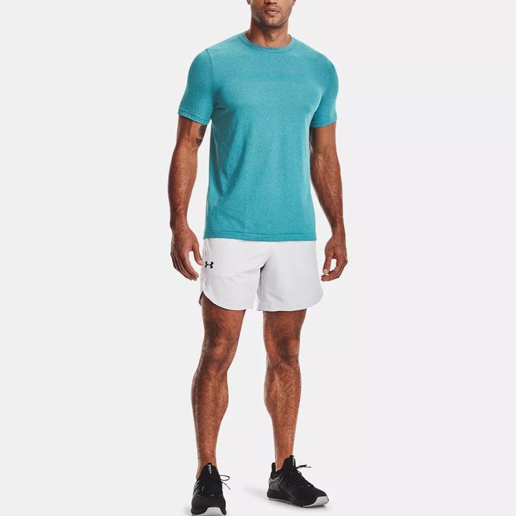 Under Armour Дышащая футболка Slim Fit для тренировок, мужские топы, синяя 1361132-476