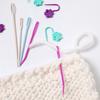 100 шт. Маркеры для вязания в форме цветка с блокировкой, клипса с 8 иглами с большим ушком, маркер для вязания, швейные принадлежности