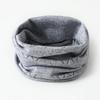Korean Style Elegant Solid Color Wool Snood: Versatile, Warm Pullover Scarf for Women