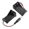 2x9V Держатель для батареек Кейс Контейнер для хранения батареек с DC-штекером/Проводом