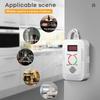 LCD Display Gas Detection System Environmental Sensors Plugs & Play Gas Alarm  Garage