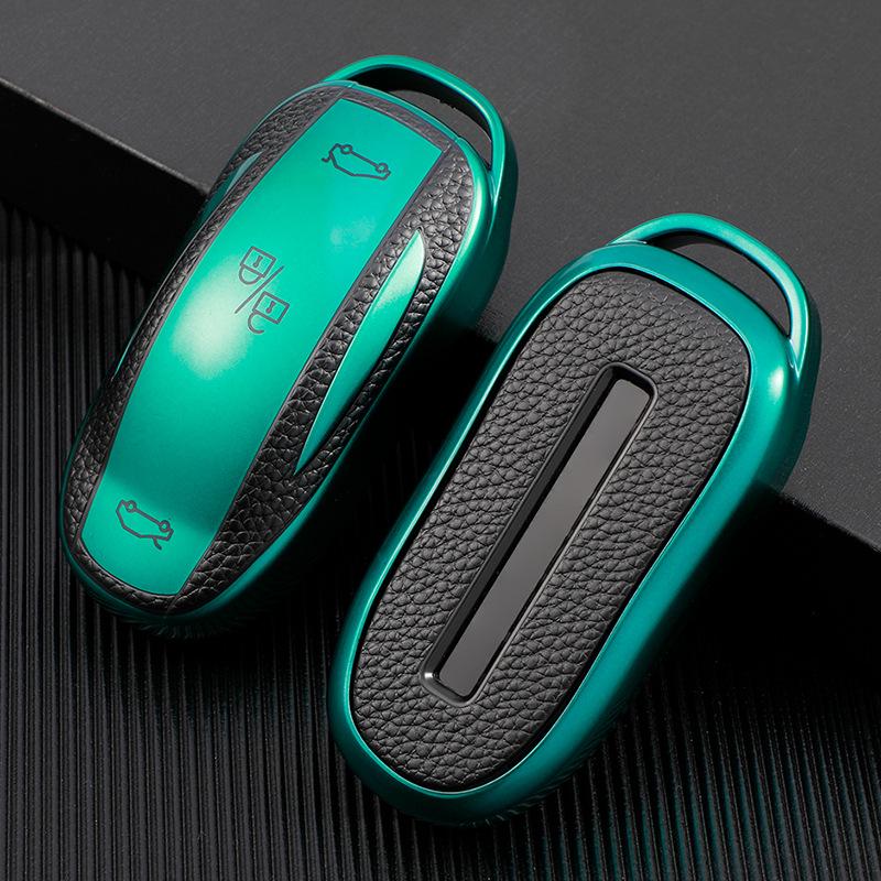 Кожаный чехол-оболочка для ключа интерьера Tesla Model X
