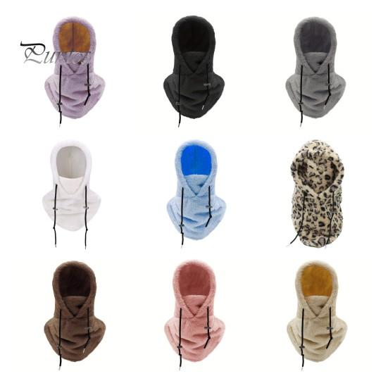 Женская зимняя шапка-балаклава, толстая, теплая, флисовая, ветрозащитная, регулируемая, полная защита, для путешествий на открытом воздухе, для холодной погоды, для езды на велосипеде, катания на лыжах