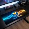 Leicester City Custom Large Mouse Pad, Personalized Name Text Print, Football Logo Non‑Slip Desk Mat Gaming Gift