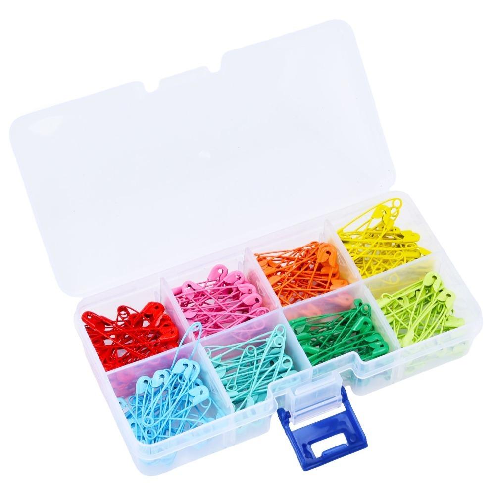 240Pcs Boxed Decorative Pins 8 Colors Fastener Pins Durable Tag Pins Decoration
