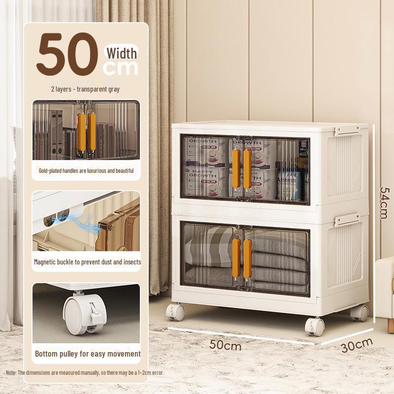 Складной шкаф большой вместимости с магнитными дверцами для детского гардероба или кухонного хранения