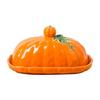 Covered Butter Container Pumpkin Table Tray, Lidded Table Piece for Home Cooks, Hosts, Fall Dining Table And Small Servings Daily Use