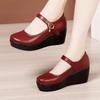 Small Size 32 33 34 Ankle Buckle Platform Shoes Medium Heels Office Dance Shoe 2025 Spring Fall Wedges Pumps Women