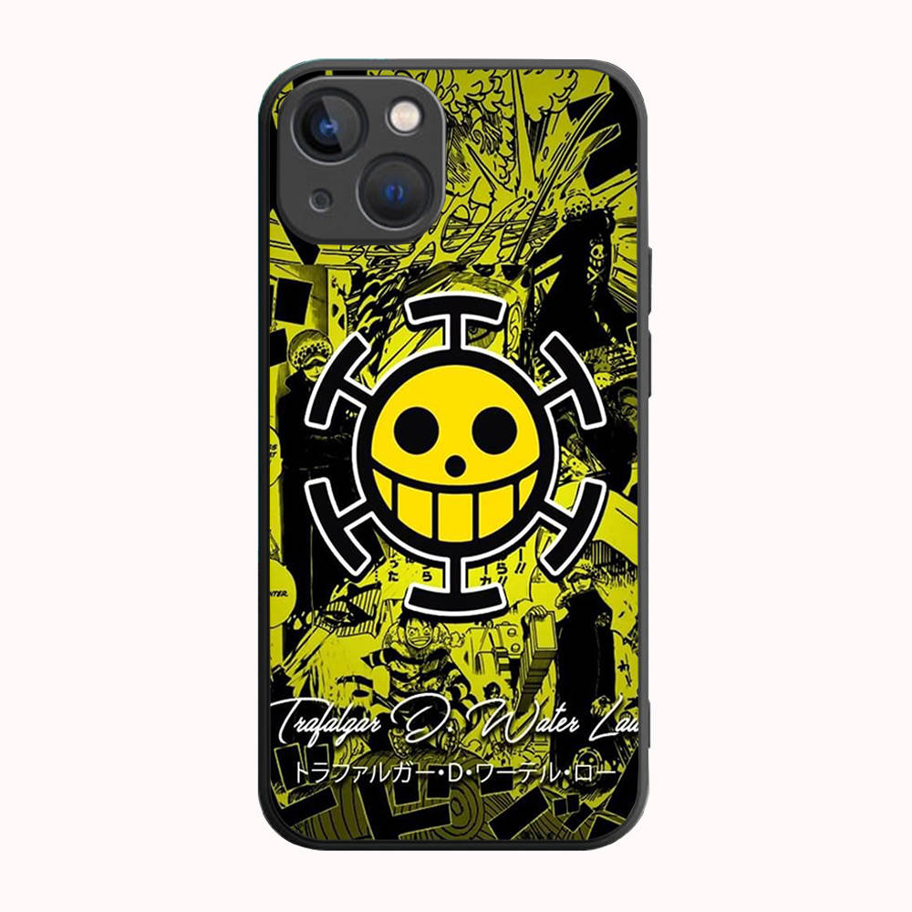 B-38 One Piece флаг черный чехол для Redmi 10A 10C 12C 13C 9A 9C 9T A3X Note 10 9 9S 10S iPhone 11 12 13 14 15 16 X XS Pro Max Mini 7 8 Plus XR