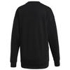 Adidas Trefoil Crew Толстовка, Женская черная толстовка