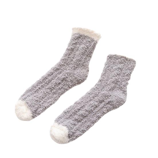 Women's Fuzzy Socks Winter Soft Warm Slipper Socks Cozy Fleece Lined Home Floor Socks Thickened Thermal Sleeping Socks