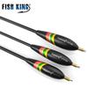 Рыболовный поплавок FISHKING, набор из 3 шт. баргузинских поплавков разных размеров, пробка, вертикальный буй с медным кольцом