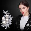Temperament Phoenix Tail Flower Pearl Brooches For Women Clothing Coat Accessries Gifts