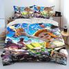 S-Splatoon Game Gamer Cartoon Comforter Постельное белье, пододеяльник, наволочка, комплект постельного белья размера King Queen Size для детей