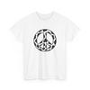 Cow Pattern Peace Symbol Shirt Cowgirl Boho Gift Women Graphic Tee Cow Print