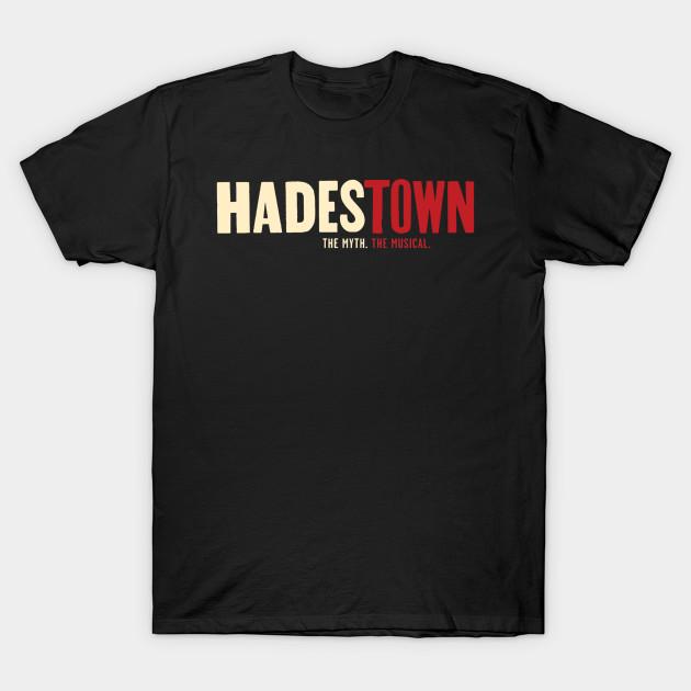 Men Black Print T-shirt Hadestown No-Cut Transfer Paper Print Cotton Tshirt