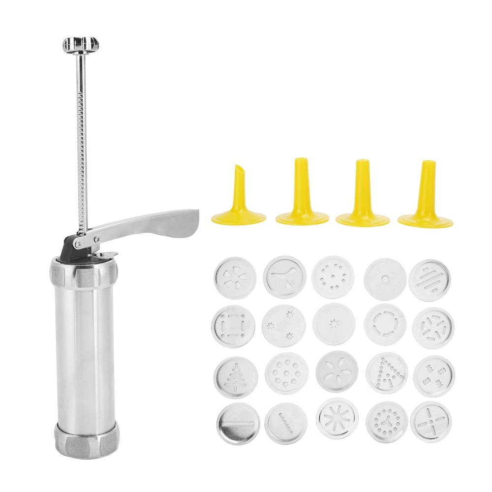Food-Grade Cookies Press Maker Stainless Steel Churro Maker Machine Home Kitchen DIY Baking