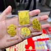 Наклейка на телефон 'Кот удачи' из чистого золота 999 пробы - Дизайн 'Золотая фольга' в китайском стиле