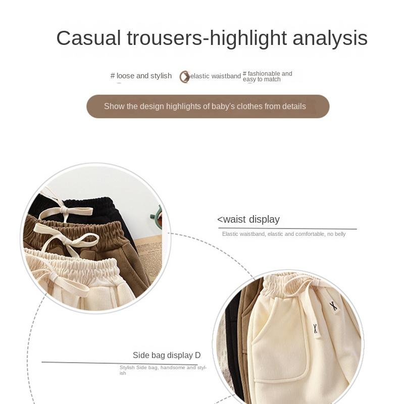 Детские зимние повседневные штаны с мягкой подкладкой Детские спортивные штаны с мягкой подкладкой Зимние штаны для мальчиков 1-12 лет