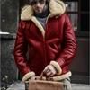 Мужское термопальто Fur All-in-one из искусственной кожи и овечьей шерсти