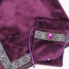 INIBUD Premium Thick Velvet Tarot Cloth with Pouch for Tarot Stone Cards, 65x65cm, Philosopher's (Purple)
