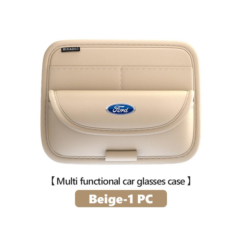 PPWE7 For Ford Car Sun Visor Napa Glasses Storage Sunglasses Storage Holder Interior Accessories Escort KA Flex Everest KA Expedition