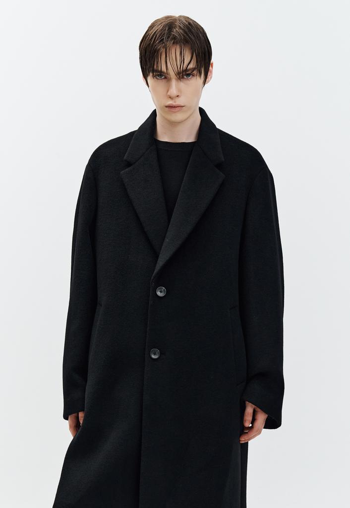 ZIOSONGZIO Timeless Two-Button Single Coat Black Zi6Ct701Bk