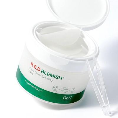 Красный Прозрачный Успокаивающий Диск для Пятен Двойной Специальный Набор (70 листов + 70 листов), Корейская популярная взрывная косметика