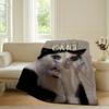 Funny Emoticons Cat meme Blanket For Sofa Office Bed Plane Travel Sleep Read Relax Camping Soft And Warm
