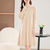 Женское кашемировое платье Qinghe кашемир 30% кашемир 70% шерсть осенне-зимняя кашемировая юбка мягкая и теплая