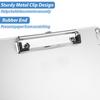 Metal Clipboard 5 Pack Aluminum Lightweight Construction Strong Metal Clip Secures Documents Firmly Built-in Scale Design for Workplace Office La
