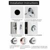 Multicolor Password Coded Lock Zinc Zinc Zinc Alloy Metal Security Locks File Drawer Locks  Cabinets