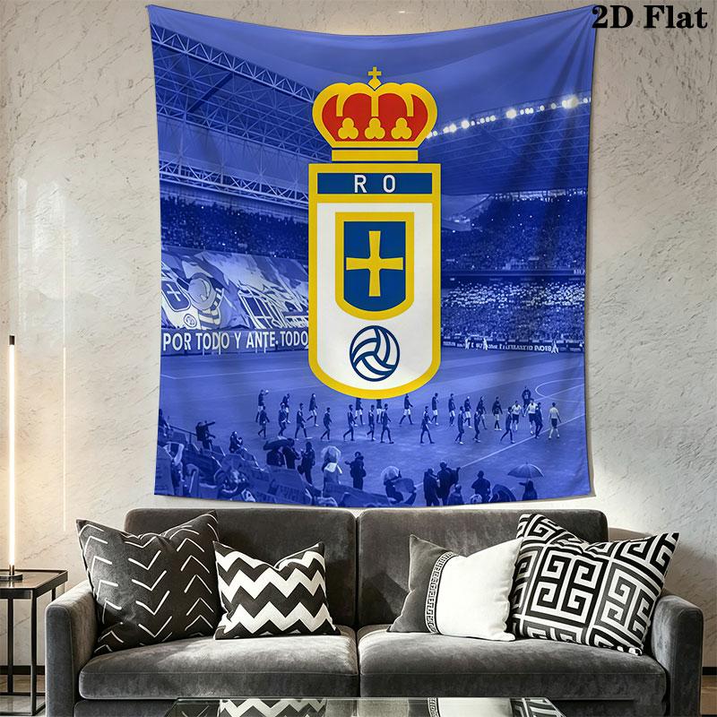 Real Oviedo Wall Hanging Printed Fabric Blanket Decorative Tapestries for Bedroom Living Room Home Decor