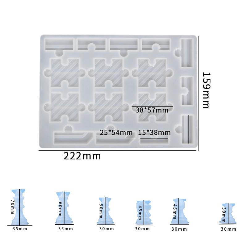Silicone Mold Chess Epoxy Mold Chess DIY Stencils for Casual and Entertaining Parties