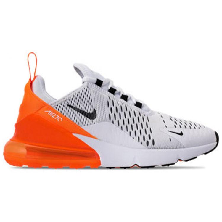 Nike Air Max 270 White Black Orange Women's AH6789-104