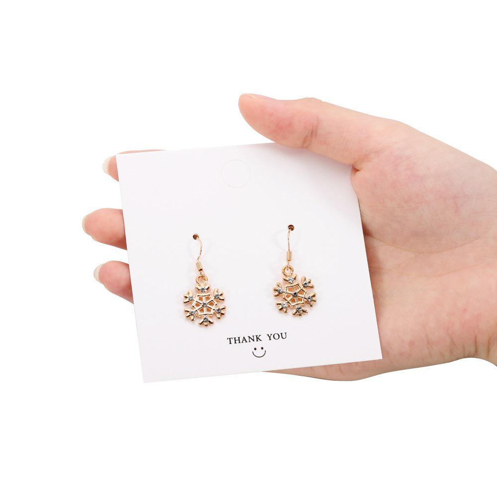 Европейские и американские рождественские серьги-трости с дизайном снежинок и Санты