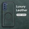 Магнитный ретро кожаный мягкий чехол для Samsung Galaxy S21 FE S21FE Беспроводная зарядка Чехол для телефона