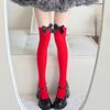 Japanese Jk White Knee Socks Summer Bow Black And White Knee Socks Sweet Bow Stockings Pure Desire Girl