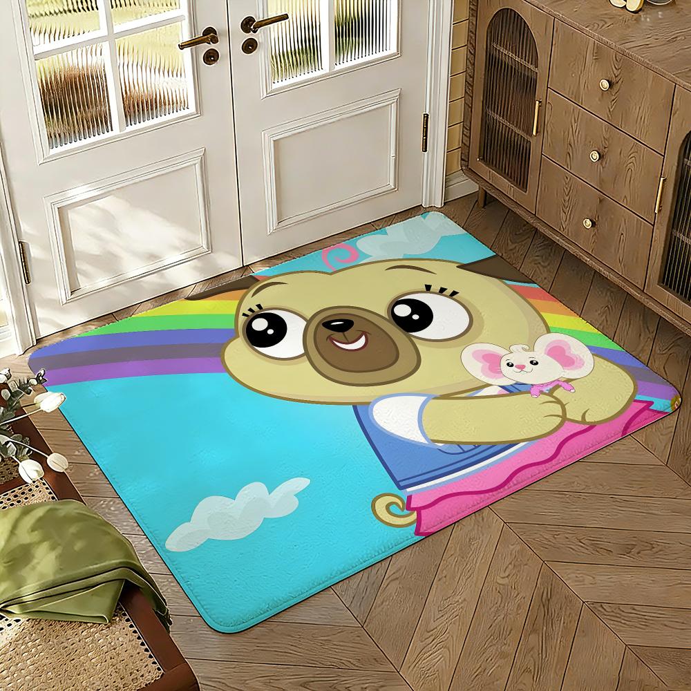 Chip and Potato Floor Mat Soft Thickened Absorbent Non-Slip Bedroom Living Room Door Mat Home Decor Flannel Rugs