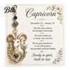Zodiac Sign Pendant 12 Keychain with Keepsake Card, Star Backpack Pendant, Handbag Purse Charm, Inspirational Gift for Men Women Card