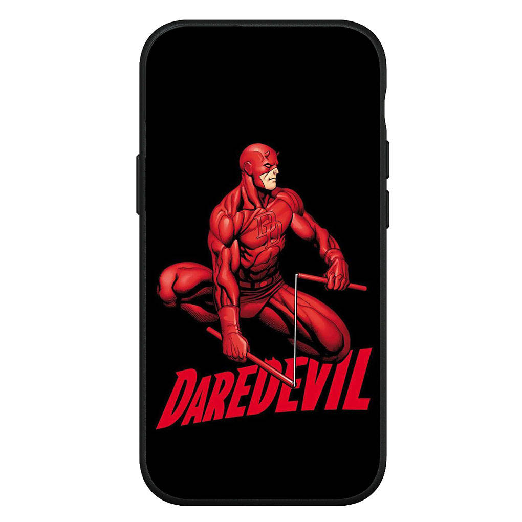 Для iPhone 16 15 Xiaomi Redmi Note 13 12 11 Pro Max X 9 14 XR Samsung Galaxy A16 S24 S23 Plus Huawei OPPO Daredevil Marvel Comics чехол для телефона Superhero