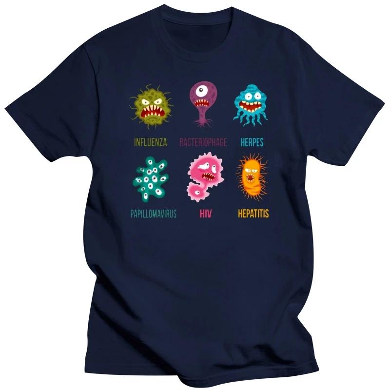 tshirt Cute viruses for biology teacher or a scientist Viruses T Shirt(1) Printed T-Shirt tees top