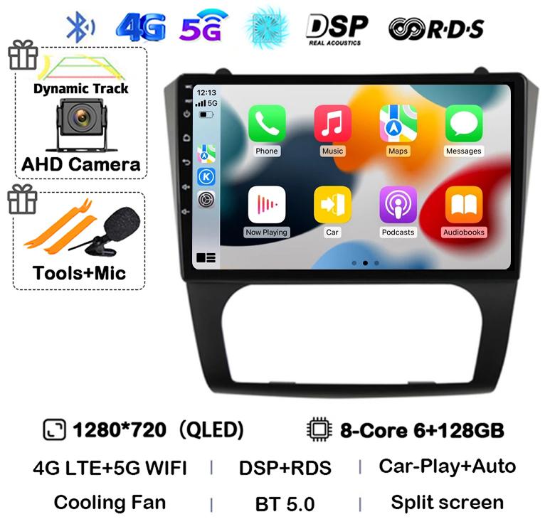 Android 14 Carplay+Auto WIFI+4G BT автомобильное радио стерео для Nissan Altima Teana 2008 2009 2010 2011 2012 мультимедийный видеоплеер GPS