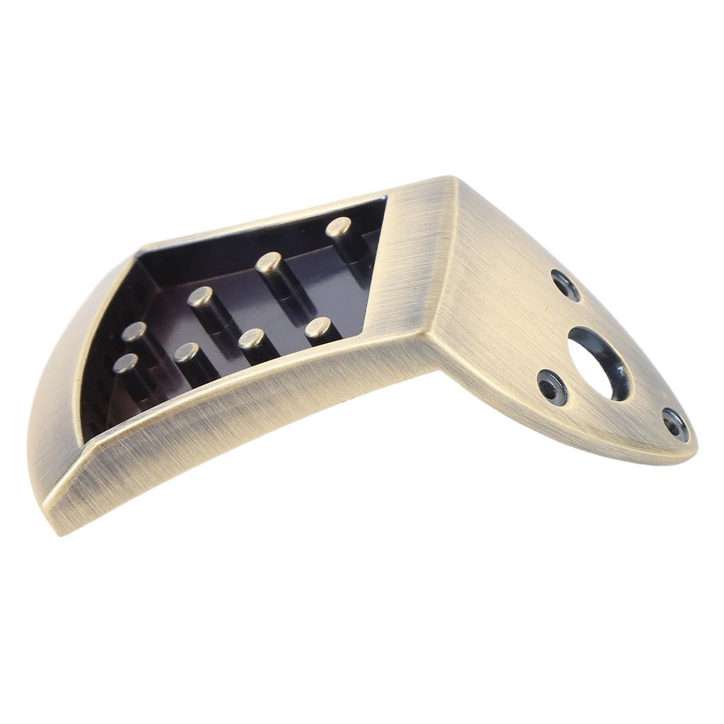 Mandolin Tailpiece Zinc Alloy Integrated Casting No Noise 8 String Traditional Mandolin Tailpiece with Screw