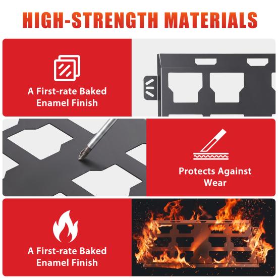 Mounting Plates for Milwaukee Toolboxes 2Pcs Packout 48-22-8486, Metal Base Toolboxes, 100 Plate Toolbox Lbs Load Capacity, Compatible with