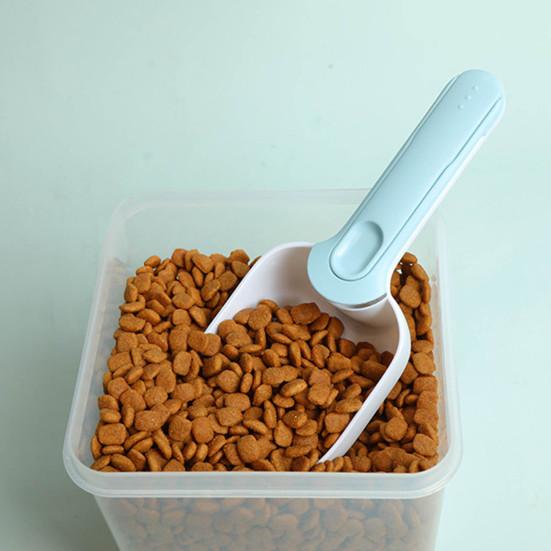 Лопата для корма для домашних животных, высокая прочность, удобная ручка, портативная ложка для кормления домашних животных с уплотнением