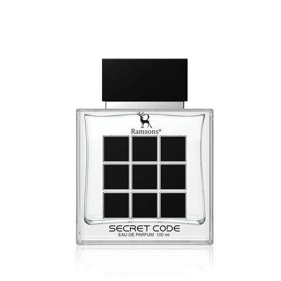 Черемша - SECRET CODE Eau De Parfum | 100 мл | Духи для мужчин | TN - Свежий лайм, грейпфрут, листовая зелень | MN - Роза, жасмин | BN - Древесный, кожаный