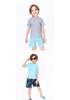 Kids' Sun Protection Two-Piece: Short Sleeve Casual Beachwear & Loose Pants for Boys & Girls