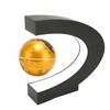 Magnetic Levitation Globe Golden Built In LED Frosted Texture C Shaped 3in 12V 1A Magnetic Levitatio